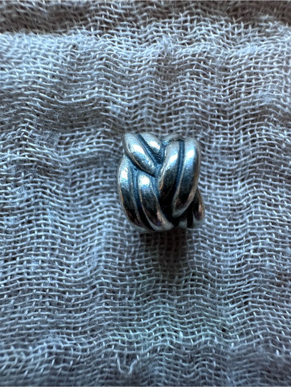 Pandora Twisted Knot Bead Charm - Silver